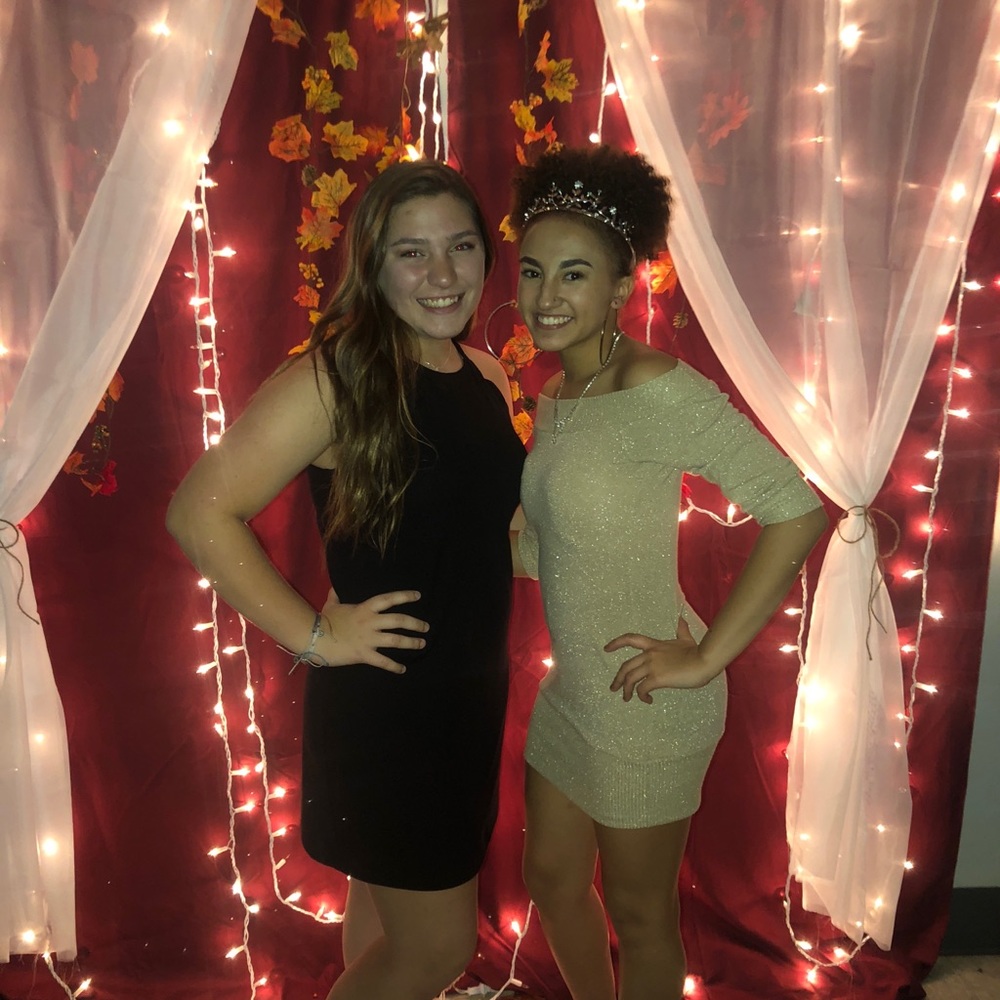 gold homecoming dress